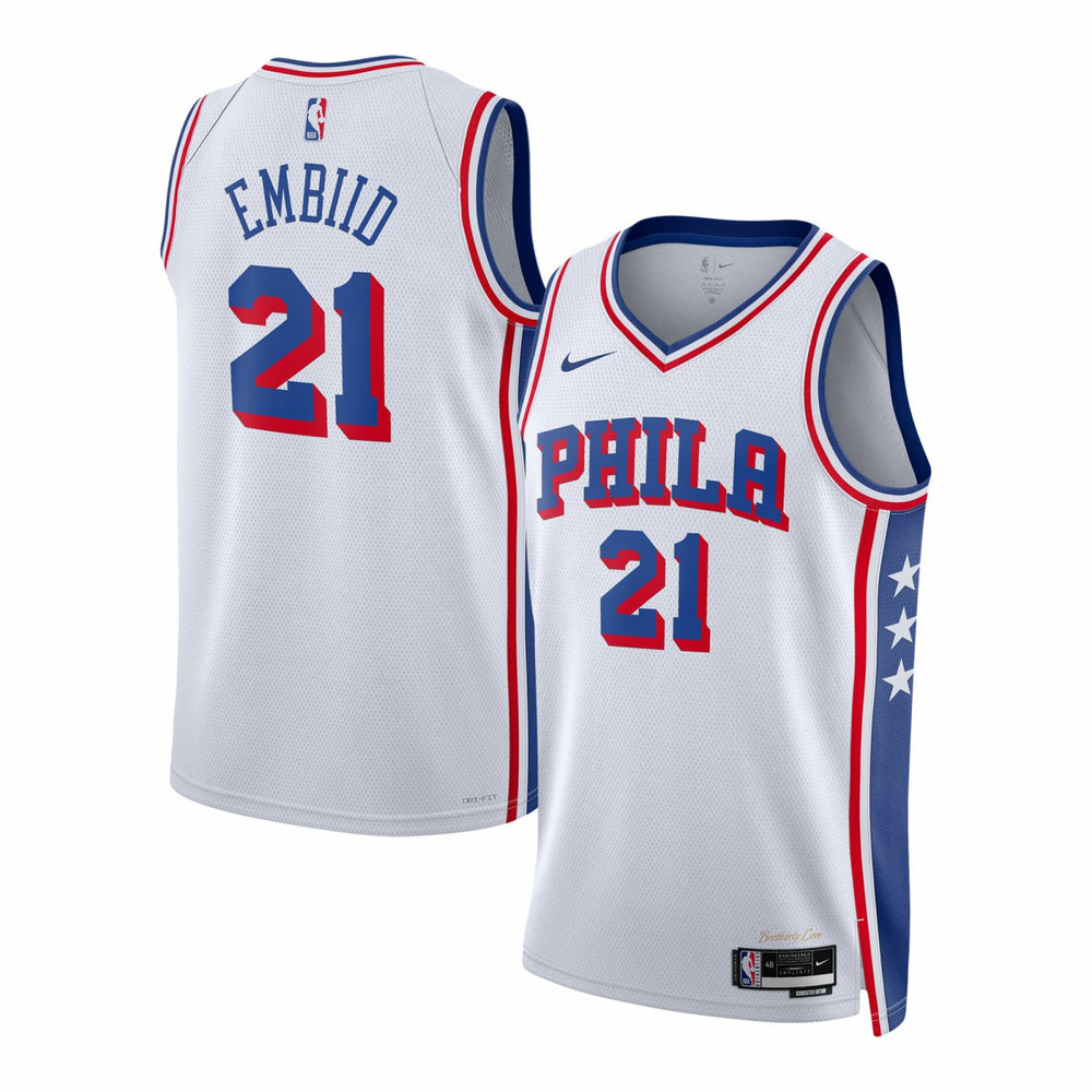 NBA Joel Embiid Philadelphia 76ers Unisex Swingman Jersey - Association Edition - White