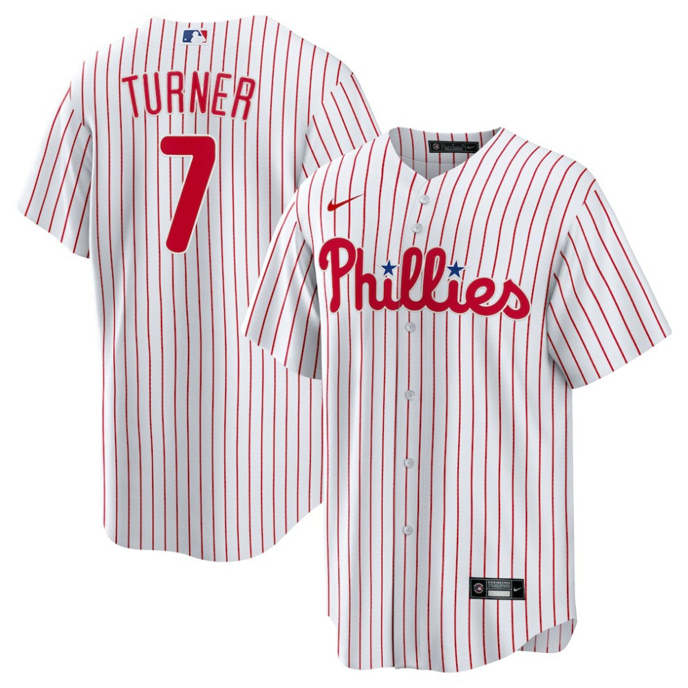 MLB Trea Turner Philadelphia Phillies Nike Home Replica Player Jersey - White