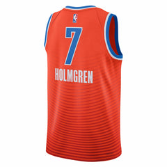 NBA Chet Holmgren Oklahoma City Thunder Jordan Brand Unisex Swingman Jersey - Statement Edition - Orange for sale