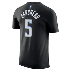 Paolo Banchero Orlando Magic Icon 2022/23 Name & Number T-Shirt Black