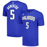 Paolo Banchero Orlando Magic Jordan Brand 2022/23 Statement Edition Name & Number T-Shirt Blue
