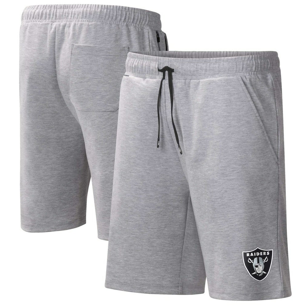 Las Vegas Raiders MSX by Michael Strahan Trainer Shorts Heather Gray