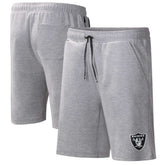 Las Vegas Raiders MSX by Michael Strahan Trainer Shorts Heather Gray