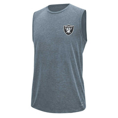 Las Vegas Raiders MSX by Michael Strahan Warm Up Sleeveless T-Shirt Gray