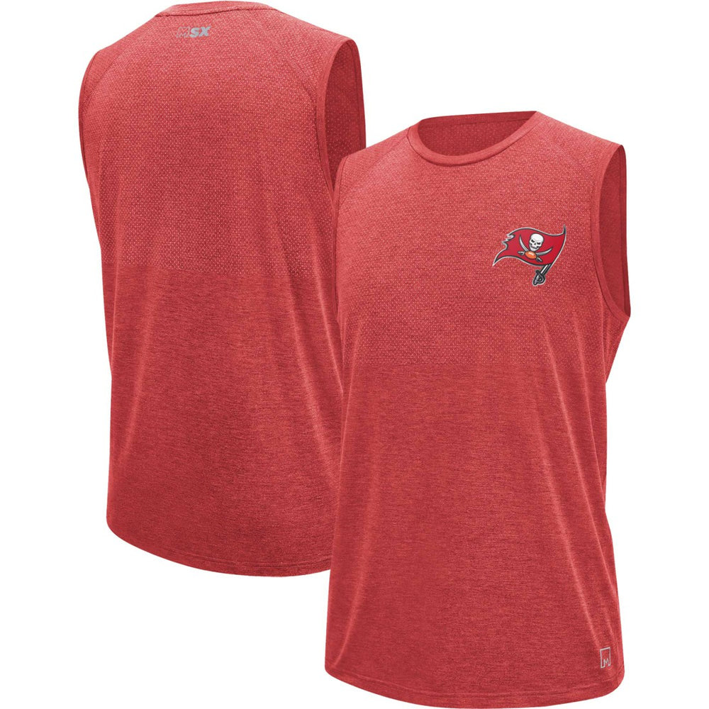 Tampa Bay Buccaneers MSX by Michael Strahan Warm Up Sleeveless T-Shirt Red