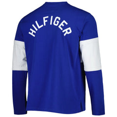 NHL Tampa Bay Lightning Tommy Hilfiger Walter Lace-Up Long Sleeve Top - Blue