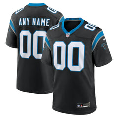 Carolina Panthers Custom Game Jersey Black