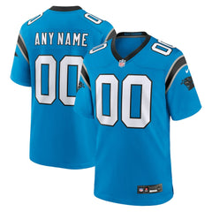 Carolina Panthers Alternate Custom Game Jersey Blue