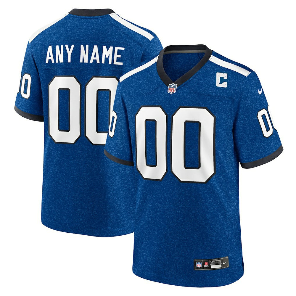 NFL Indiana Nights Indianapolis Colts Alternate Custom Game Jersey - Blue