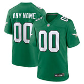 NFL Philadelphia Eagles Alternate Custom Game Jersey - Kelly Green