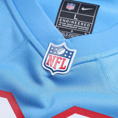 NFL Tennessee Titans Oilers Throwback Custom Game Jersey - Light Blue