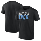 Carolina Panthers Best Dad Ever Team T-Shirt Black