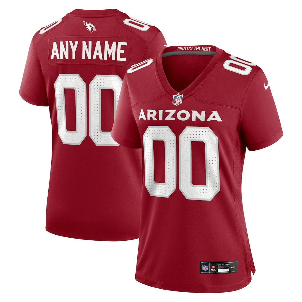 NFL Arizona Cardinals Women's Custom Game Jersey - Cardinal