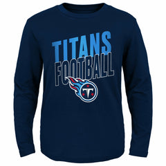 Tennessee Titans Youth Showtime Long Sleeve T-Shirt Navy