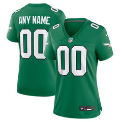 NFL Philadelphia Eagles Women's Alternate Custom Game Jersey - Kelly Green