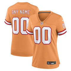 Tampa Bay Buccaneers Women's Custom Throwback Game Jersey Orange