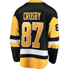 NHL Sidney Crosby Pittsburgh Penguins Fanatics Captain Patch Home Breakaway Jersey - Black