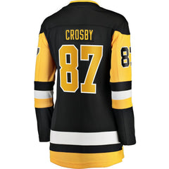 NHL Sidney Crosby Pittsburgh Penguins Fanatics Women's Captain Patch Home Breakaway Jersey - Black
