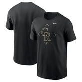 Colorado Rockies Nike Camo Logo T-Shirt - Black T-shirts