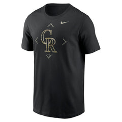 Colorado Rockies Nike Camo Logo T-Shirt - Black T-shirts
