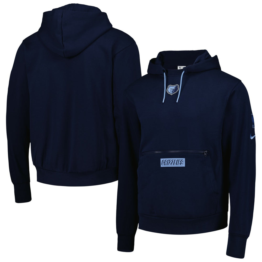Memphis Grizzlies Courtside Heavyweight Pullover Hoodie Navy