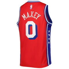 NBA Tyrese Maxey Philadelphia 76ers Jordan Brand Youth Swingman Jersey - Statement Edition - Red on sale