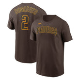 Xander Bogaerts San Diego Padres Nike Name & Number T-Shirt - Brown T-shirts