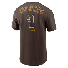 Xander Bogaerts San Diego Padres Nike Name & Number T-Shirt - Brown T-shirts
