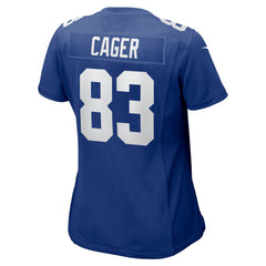 NFL Lawrence Cager New York Giants Women's Home Game Player Jersey - Royal