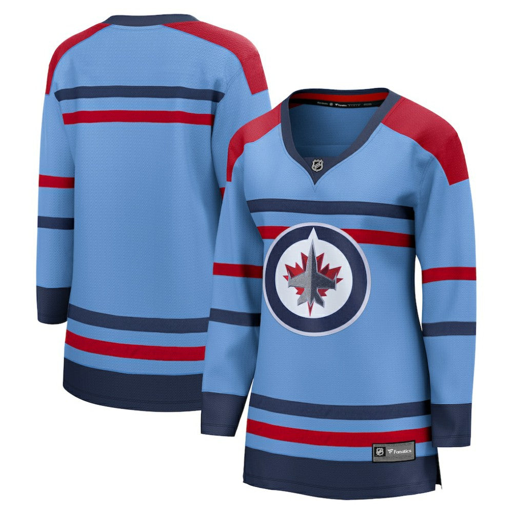 NHL Winnipeg Jets Fanatics Women's Alternate Anniversary Breakaway Jersey - Light Blue