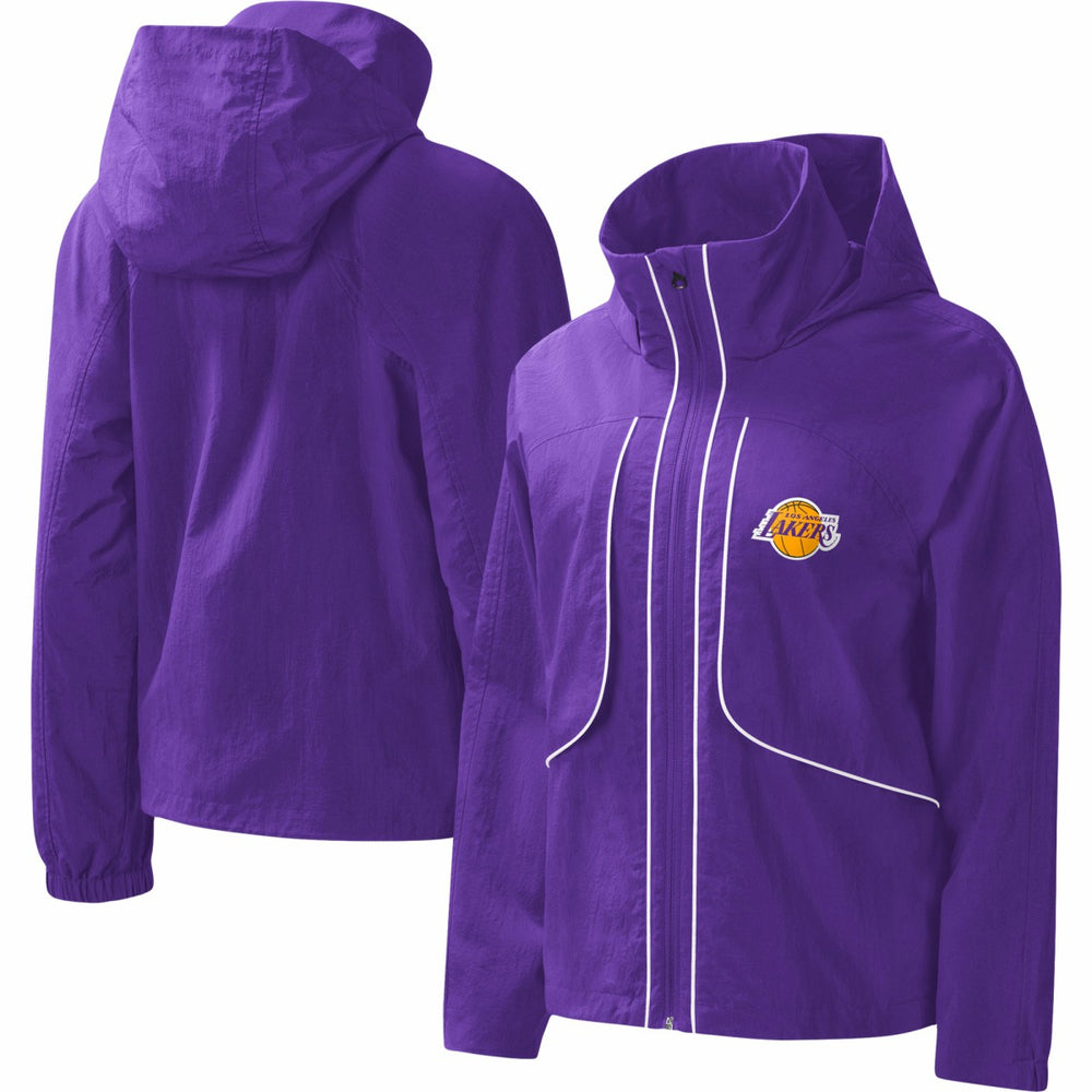 Los Angeles Lakers G-III 4Her by Carl Banks Women's Last Shot Full-Zip Hoodie Purple