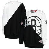 Brooklyn Nets Tommy Jeans Women's Ariel Pullover Sweatshirt Black/White