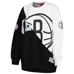 Brooklyn Nets Tommy Jeans Women's Ariel Pullover Sweatshirt Black/White
