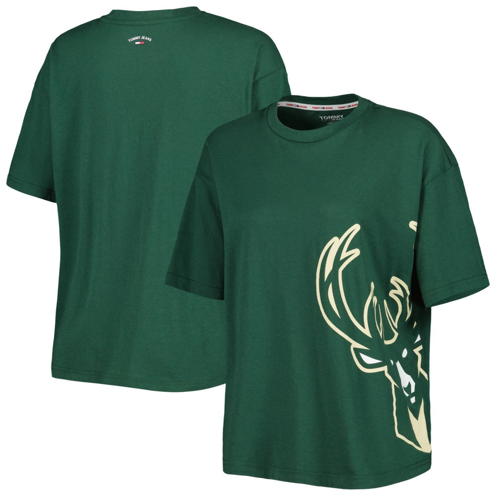 Milwaukee Bucks Tommy Jeans Women's Bianca T-Shirt Hunter Green