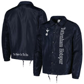 Tottenham Hotspur Coaches Full-Snap Jacket Navy shop
