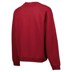 Barcelona Foundation Oversized Raglan Pullover Sweatshirt Burgundy
