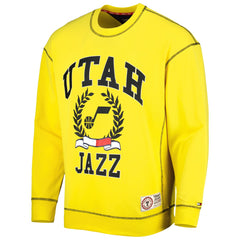 Utah Jazz Tommy Jeans Peter French Terry Pullover Sweatshirt Gold