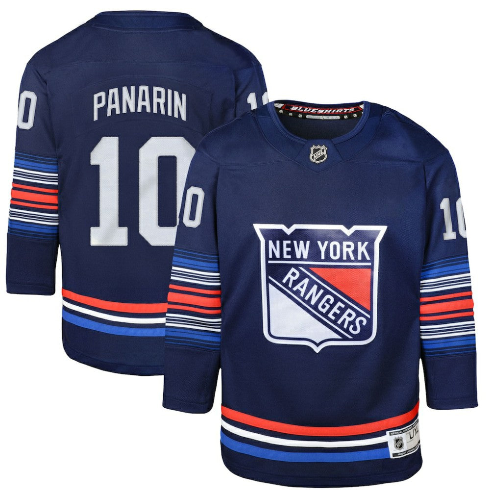 NHL Artemi Panarin New York Rangers Youth Alternate Premier Player Jersey - Navy