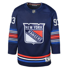 NHL Mika Zibanejad New York Rangers Youth Alternate Premier Player Jersey - Navy