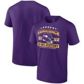 Minnesota Vikings Largest Comeback T-Shirt Purple