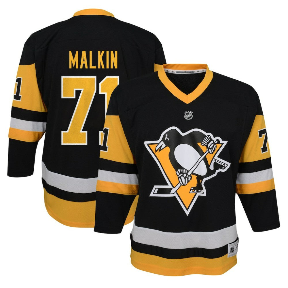 NHL Evgeni Malkin Pittsburgh Penguins Youth Home Replica Player Jersey - Black