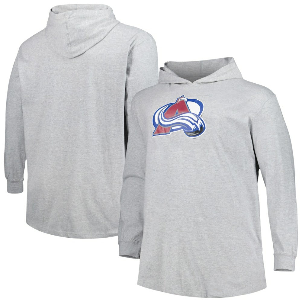 NHL Colorado Avalanche Big & Tall Pullover Hoodie - Heather Gray