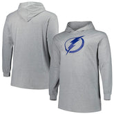 NHL Tampa Bay Lightning Big & Tall Pullover Hoodie - Heather Gray