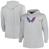 NHL Washington Capitals Big & Tall Pullover Hoodie - Heather Gray