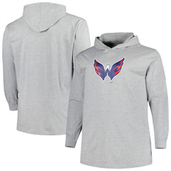 NHL Washington Capitals Big & Tall Pullover Hoodie - Heather Gray