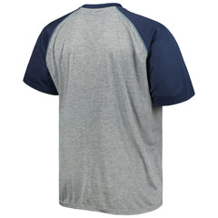 NHL Seattle Kraken Big & Tall Logo Raglan T-Shirt - Heather Gray