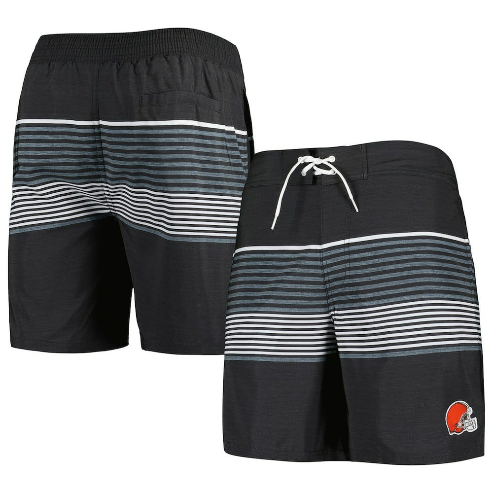 Cleveland Browns G-III Sports by Carl Banks Coastline Volley Swim Shorts Black