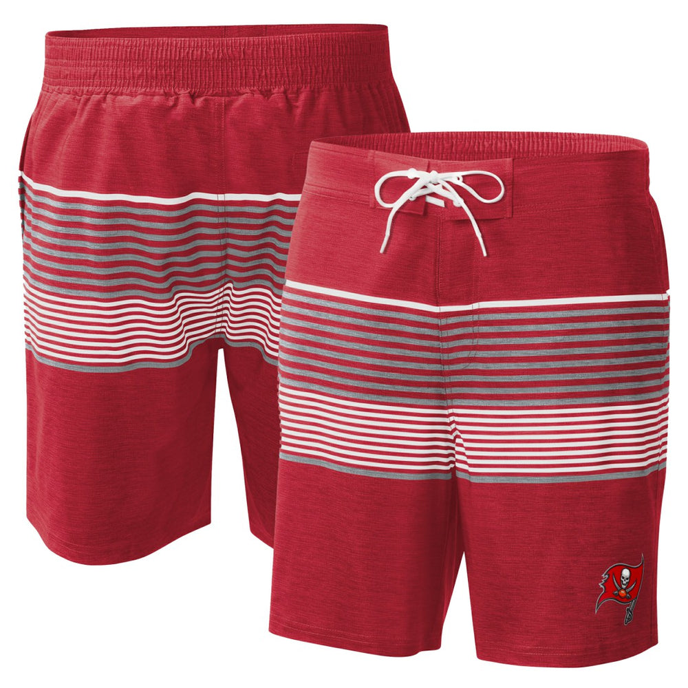 Tampa Bay Buccaneers G-III Sports by Carl Banks Coastline Volley Swim Shorts Red