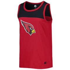 Arizona Cardinals Starter Logo Touchdown Fashion Tank Top Cardinal/Black