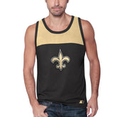 New Orleans Saints Starter Logo Touchdown Fashion Tank Top Black/Gold